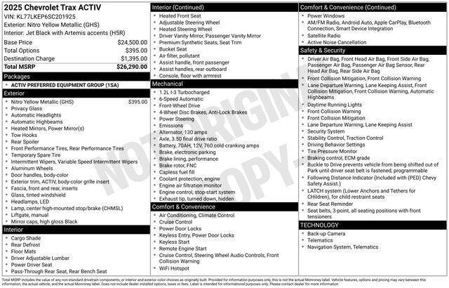 2025 Chevrolet Trax ACTIV