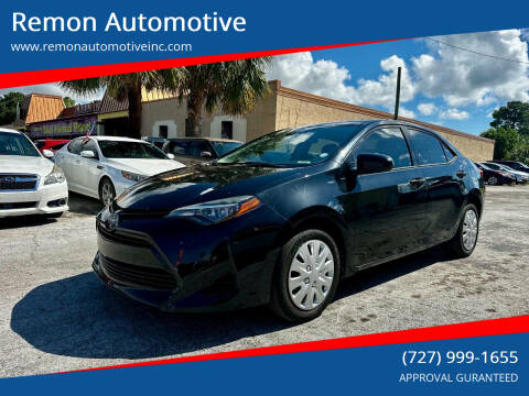 2017 Toyota Corolla for sale at Remon Automotive in Saint Petersburg FL