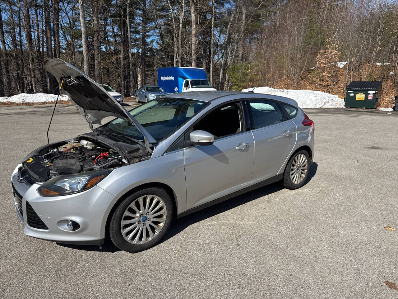 Silver 2012 Ford Focus Titanium Titanium 4dr Hatchback 1