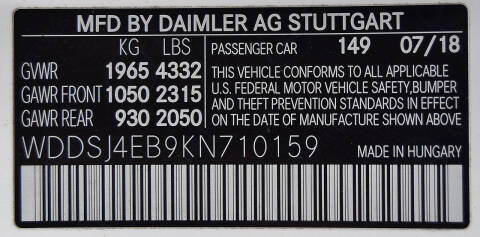 2019 Mercedes-Benz CLA CLA 250