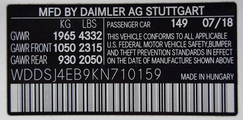 2019 Mercedes-Benz CLA CLA 250