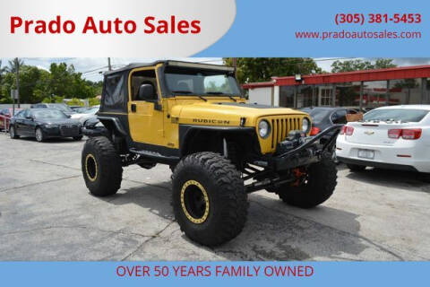 2000 Jeep Wrangler for sale at Prado Auto Sales in Miami FL