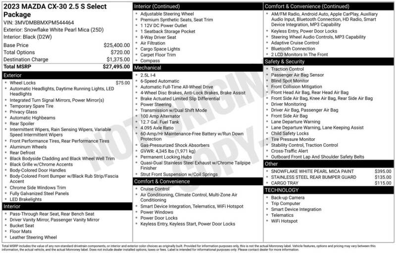 2023 Mazda CX-30 2.5 S Select