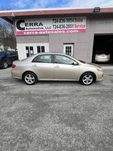 2011 Toyota Corolla for sale at Cerra Automotive LLC in Greensburg PA