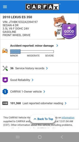 2010 Lexus ES 350