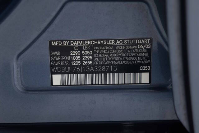 2003 Mercedes-Benz E-Class E 55 AMG