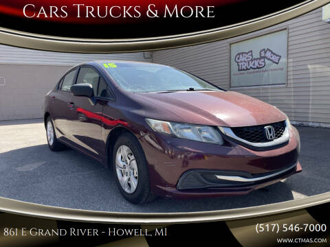 2015 Honda Civic for sale at Cars Trucks & More in Howell MI