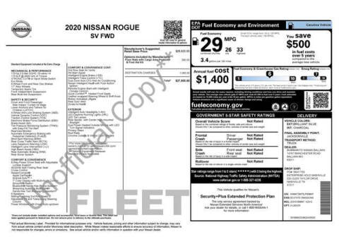 2020 Nissan Rogue SV