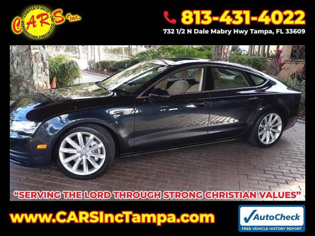 2012 Audi A7 for sale at Complete Auto Remarketing Specialists Inc. in Tampa, FL