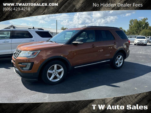 2017 Ford Explorer for sale at T W Auto Sales in Science Hill KY