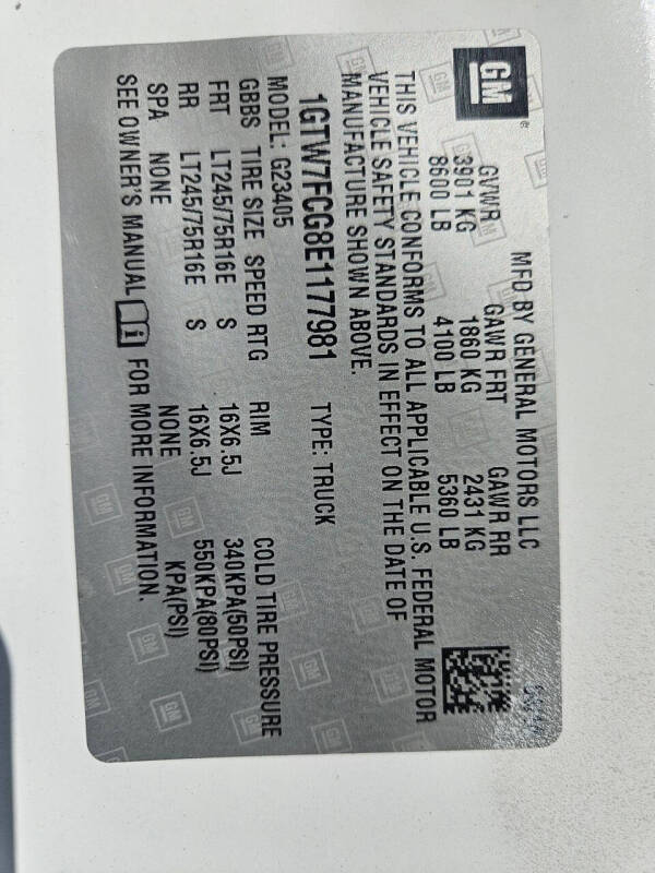 2014 GMC Savana 2500