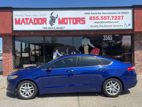 2016 Ford Fusion for sale at Matador Motors in Sacramento CA