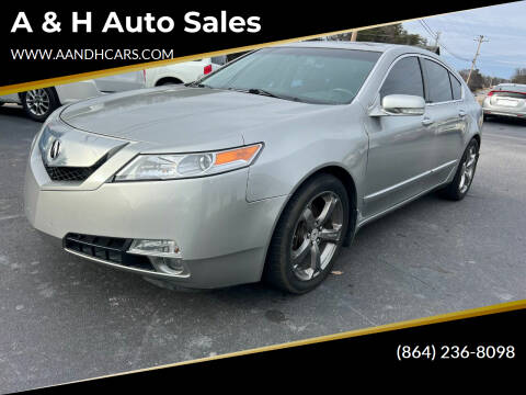 2010 Acura TL for sale at A & H Auto Sales in Greenville SC