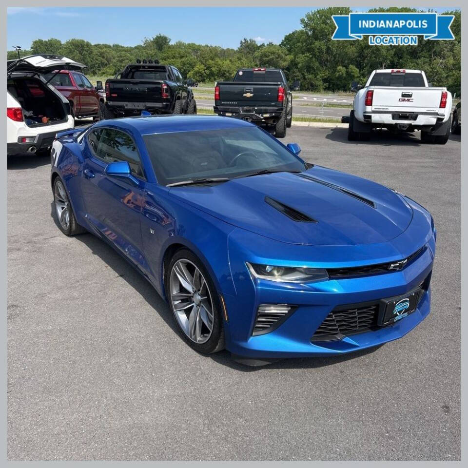 Blue 2018 Chevrolet Camaro SS SS 2dr Coupe w/2SS 1