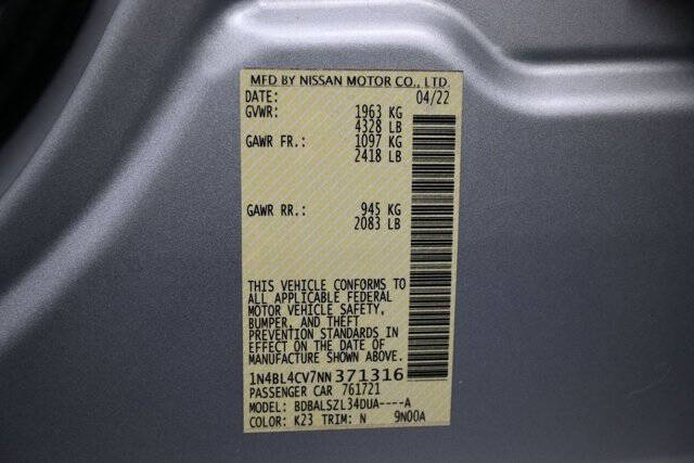 2022 Nissan Altima 2.5 SR