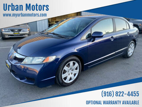 2009 Honda Civic for sale at Urban Motors in Sacramento CA