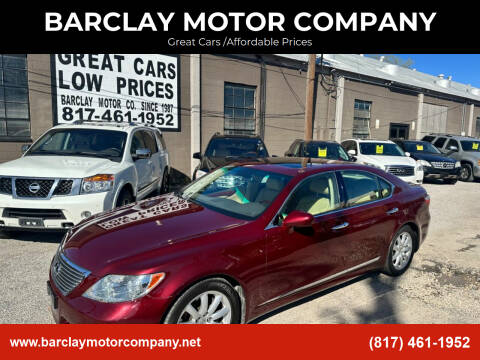 2007 Lexus LS 460 for sale at BARCLAY MOTOR COMPANY in Arlington TX