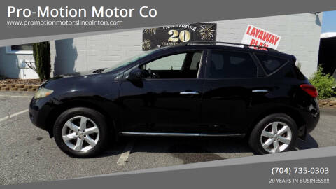 2009 Nissan Murano for sale at Pro-Motion Motor Co in Lincolnton NC