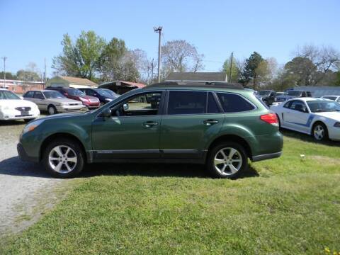 2013 Subaru Outback for sale at SeaCrest Sales, LLC in Elizabeth City NC