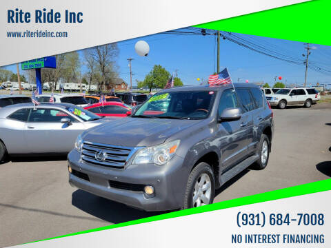 2012 Lexus GX 460 for sale at Rite Ride Inc 2 in Shelbyville TN