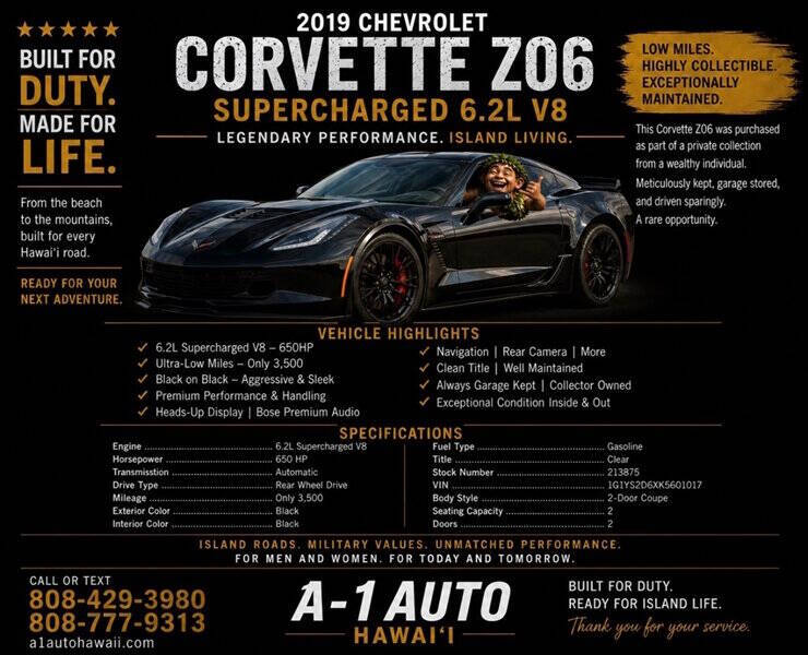 2019 Chevrolet Corvette Z06
