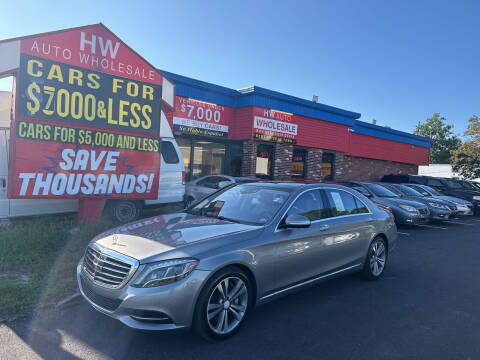 2015 Mercedes-Benz S-Class for sale at HW Auto Wholesale in Norfolk VA