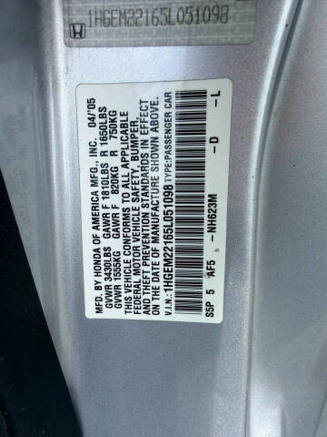 2005 Honda Civic Value Package
