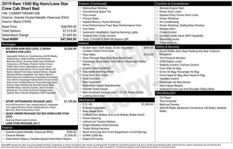 2019 RAM 1500 Big Horn