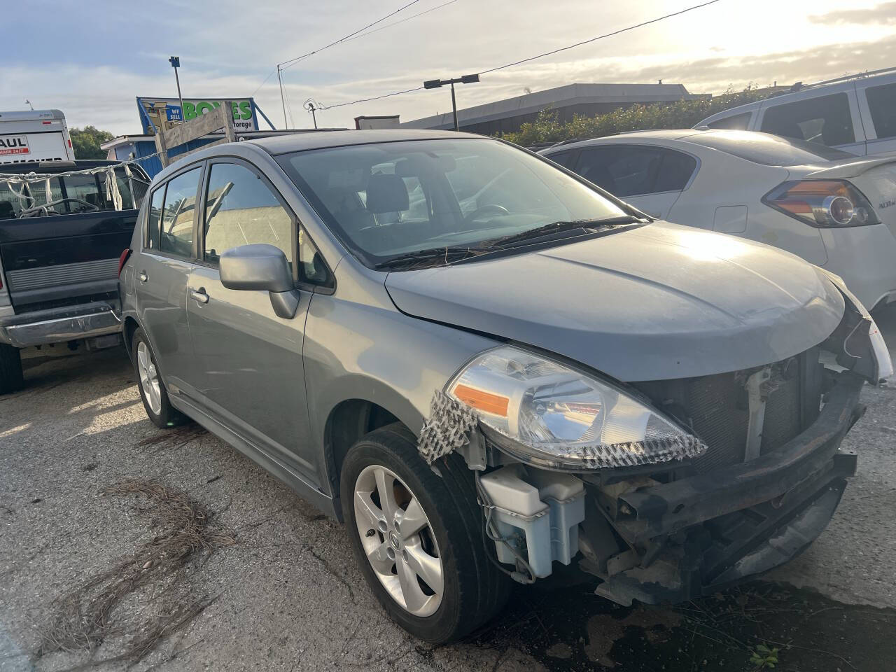Dk. Gray 2012 Nissan Versa 1.8 S 1.8 S 4dr Hatchback 4A 1
