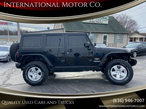 2012 Jeep Wrangler Unlimited for sale at International Motor Co. in Saint Charles MO