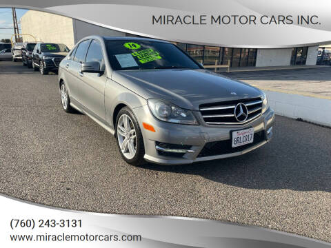 2014 Mercedes-Benz C-Class for sale at Miracle Motor Cars Inc. in Victorville CA