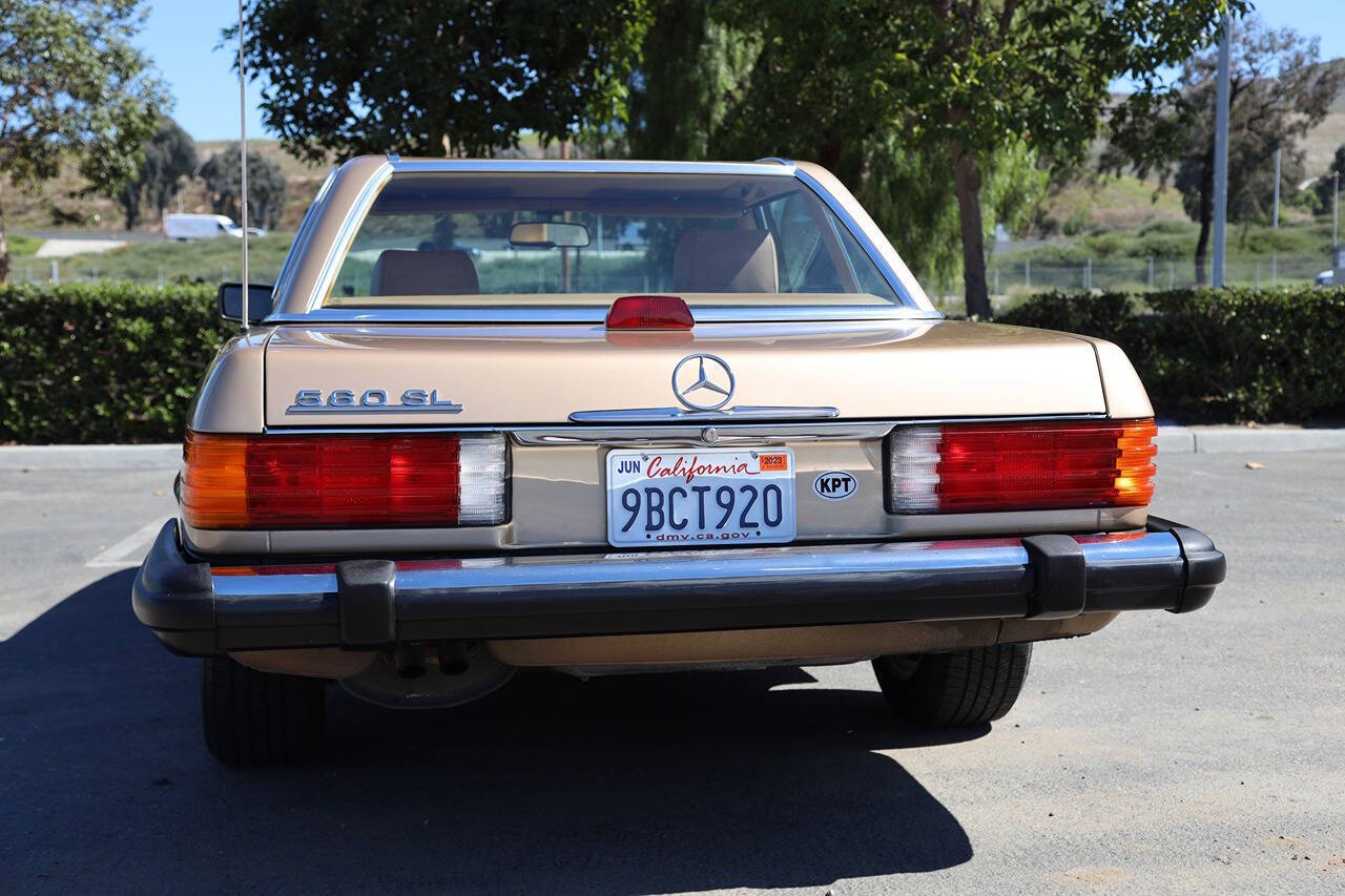 1986 Mercedes-Benz 560-Class for sale at DE AUTOS INC in San Juan Capistrano, CA