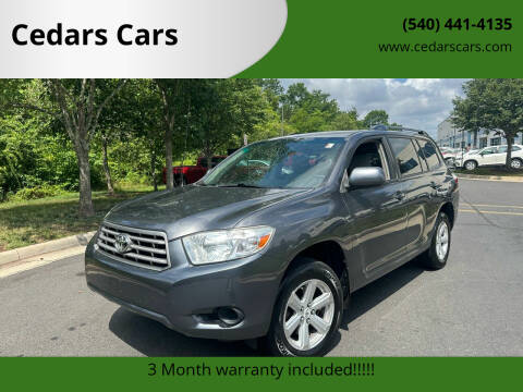 2010 Toyota Highlander for sale at Cedars Cars in Chantilly VA