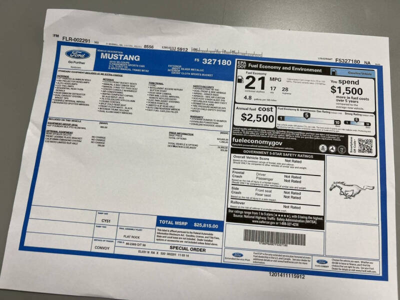 2015 Ford Mustang V6