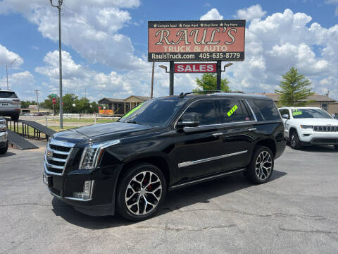2016 Cadillac Escalade for sale at RAUL'S TRUCK & AUTO SALES, INC in Oklahoma City OK