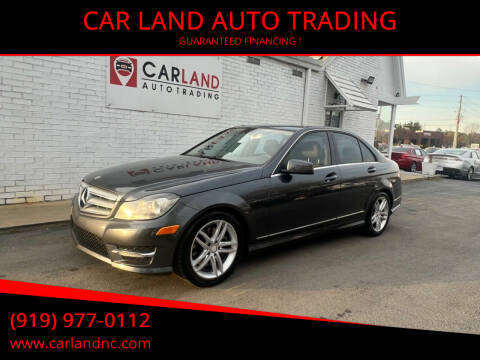 2013 Mercedes-Benz C-Class for sale at CAR LAND  AUTO TRADING in Raleigh NC
