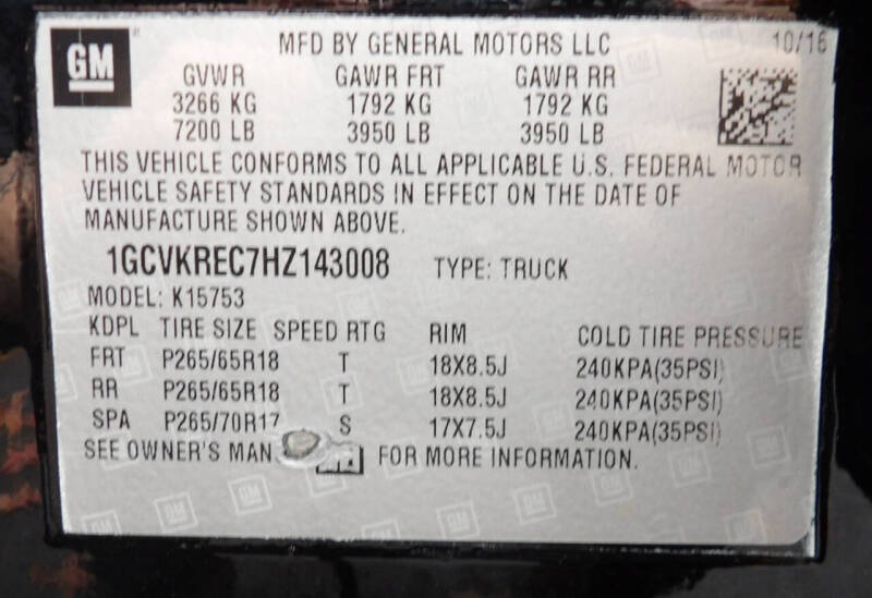 2017 Chevrolet Silverado 1500 LT