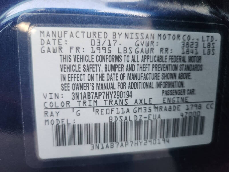 2017 Nissan Sentra SV