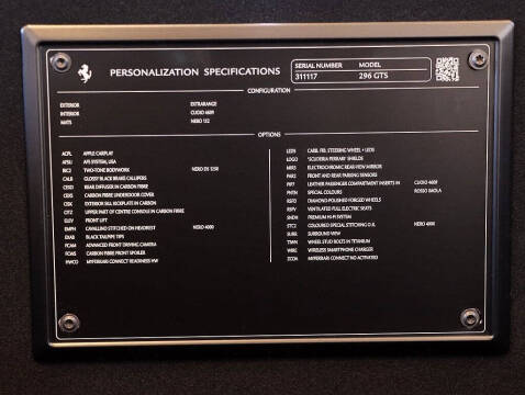 2024 Ferrari 296 GTS