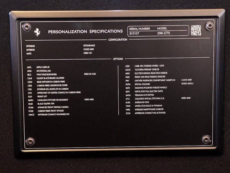 2024 Ferrari 296 GTS