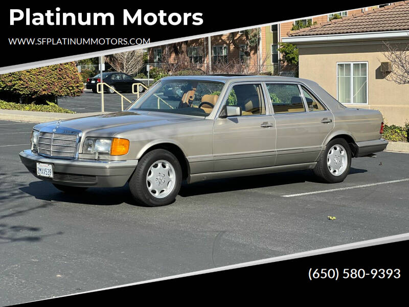 1988 Mercedes-Benz 560-Class for sale at Platinum Motors in San Bruno CA
