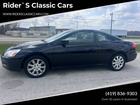 2006 Honda Accord for sale at Rider`s Classic Cars in Millbury OH