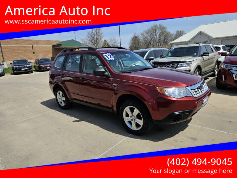 2012 Subaru Forester for sale at America Auto Inc in South Sioux City NE