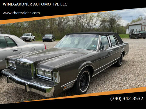 1988 Lincoln Town Car for sale at WINEGARDNER AUTOMOTIVE LLC in New Lexington OH