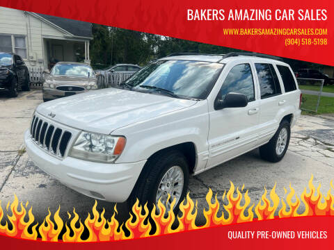 2002 Jeep Grand Cherokee for sale at Bakers Amazing Car Sales in Jacksonville FL
