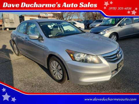 2011 Honda Accord for sale at Dave Ducharme's Auto Sales in Lowell MA