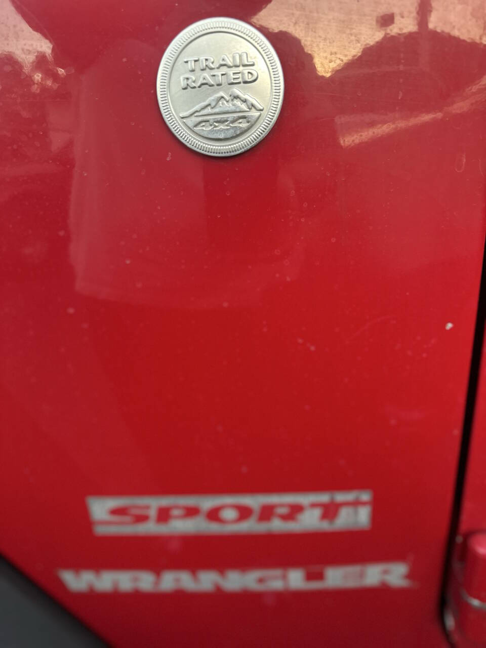 Red 2010 Jeep Wrangler Sport 4x4 Sport 2dr SUV 15