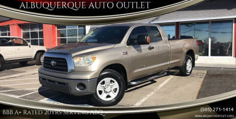 2007 Toyota Tundra for sale at ALBUQUERQUE AUTO OUTLET in Albuquerque NM