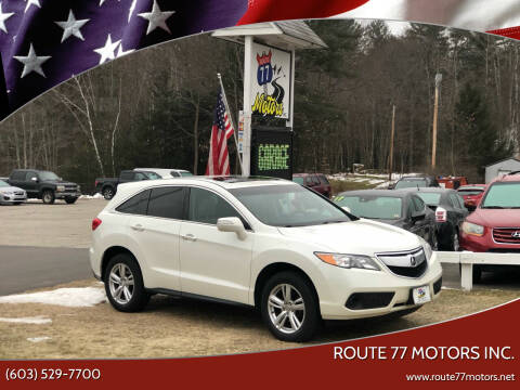 2015 Acura RDX for sale at Route 77 Motors Inc. in Weare NH