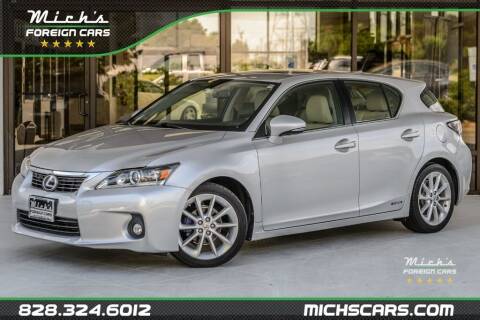 2012 Lexus CT 200h for sale at Mich's Foreign Cars in Hickory NC